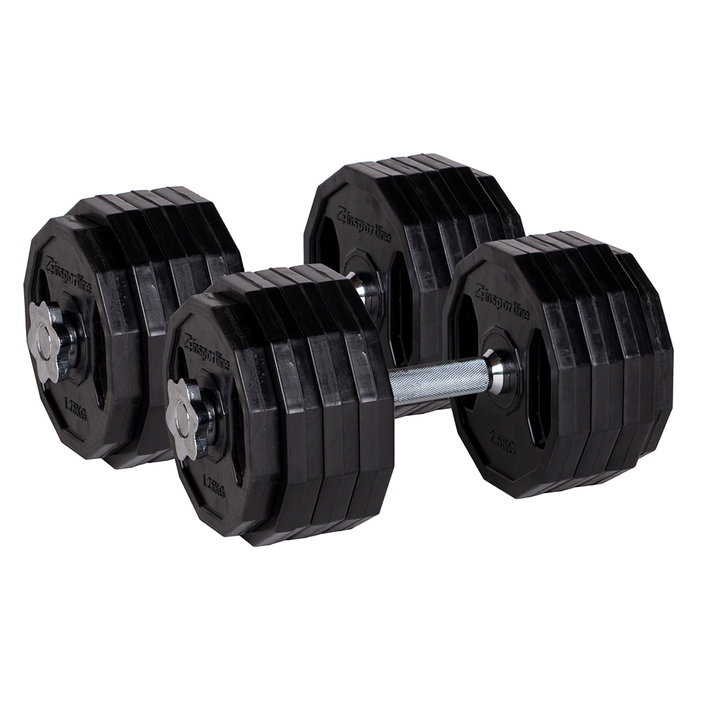 Jednoruční nakládací set inSPORTline Ruberton 2x 5-20kg