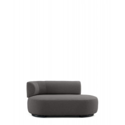 K-Wait Chaise lounge  Bouclé levá područka šedá Kartell