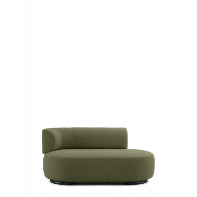 K-Wait Chaise lounge  Bouclé levá područka zelená Kartell