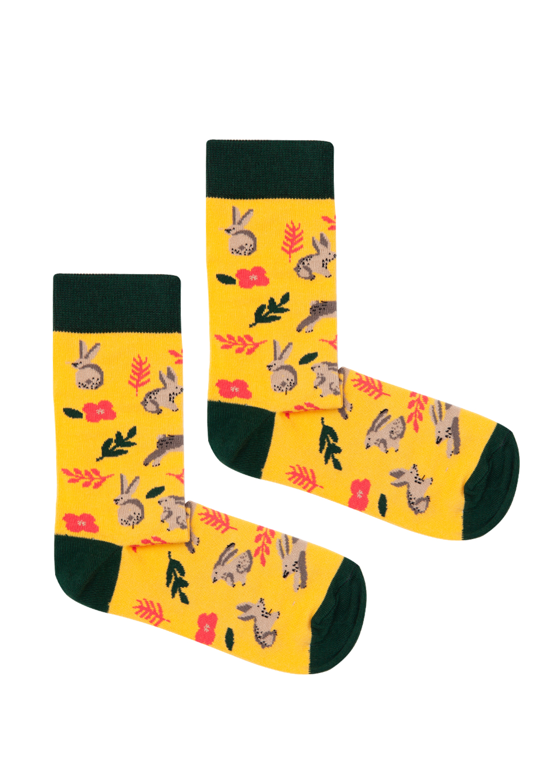 Kabak Unisex's Socks Patterned Rabbit