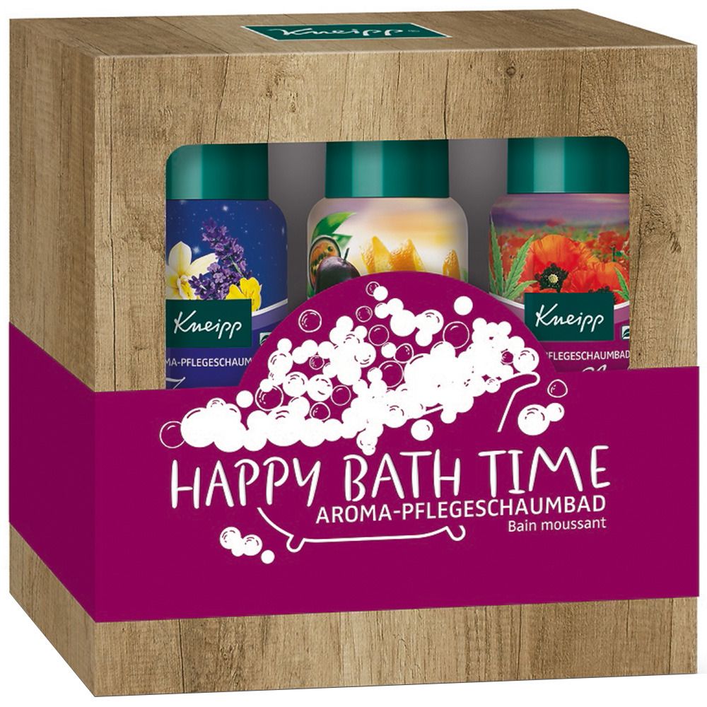 Kneipp Dárková sada pěn do koupele Šťastné koupání 3 x 100 ml