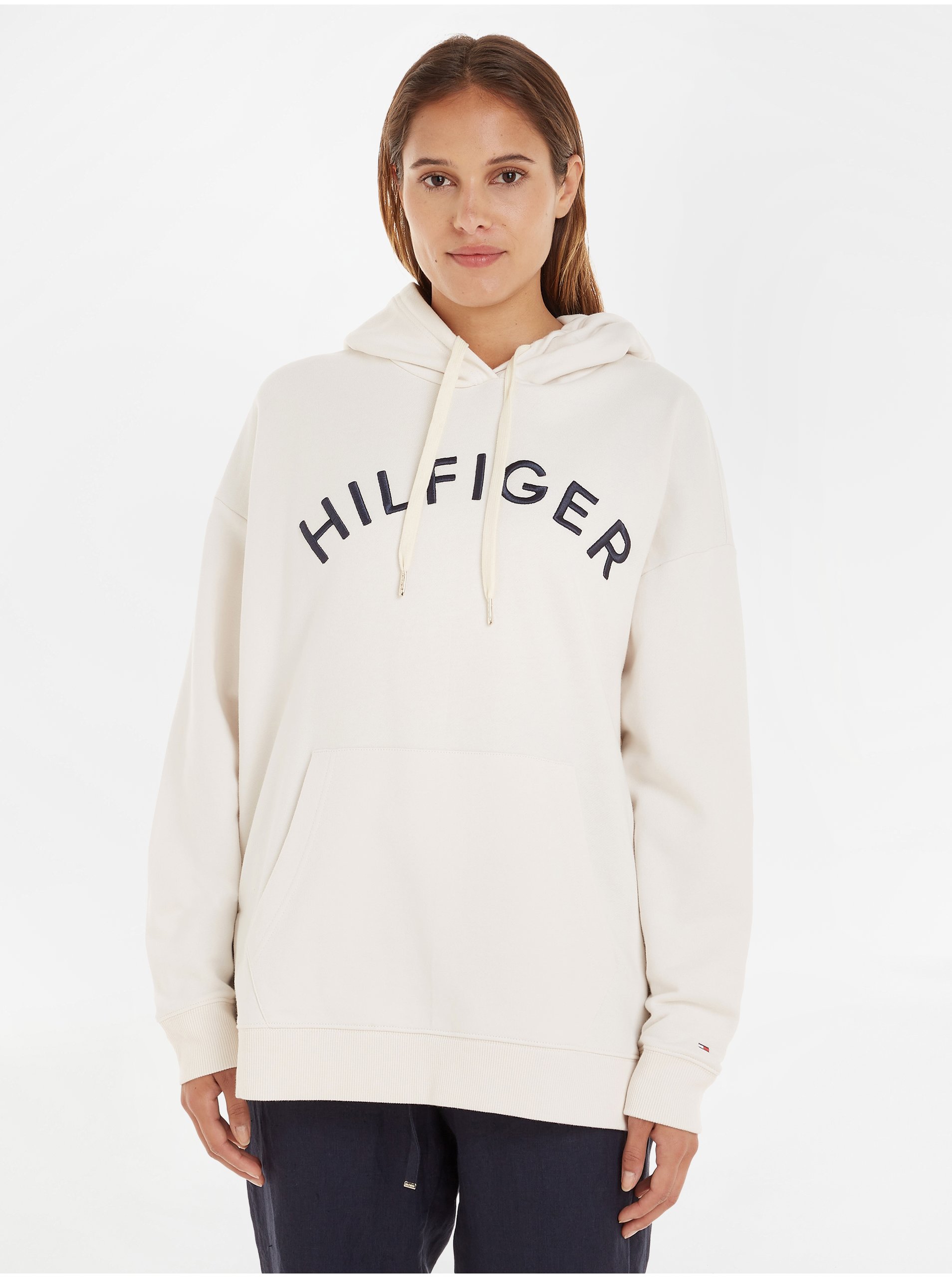 Krémová dámská mikina Tommy Hilfiger - Dámské