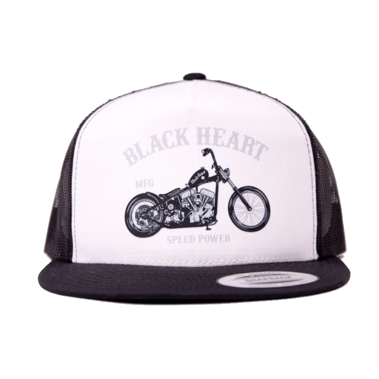 Kšiltovka BLACK HEART Bobber WHT Trucker  bílá