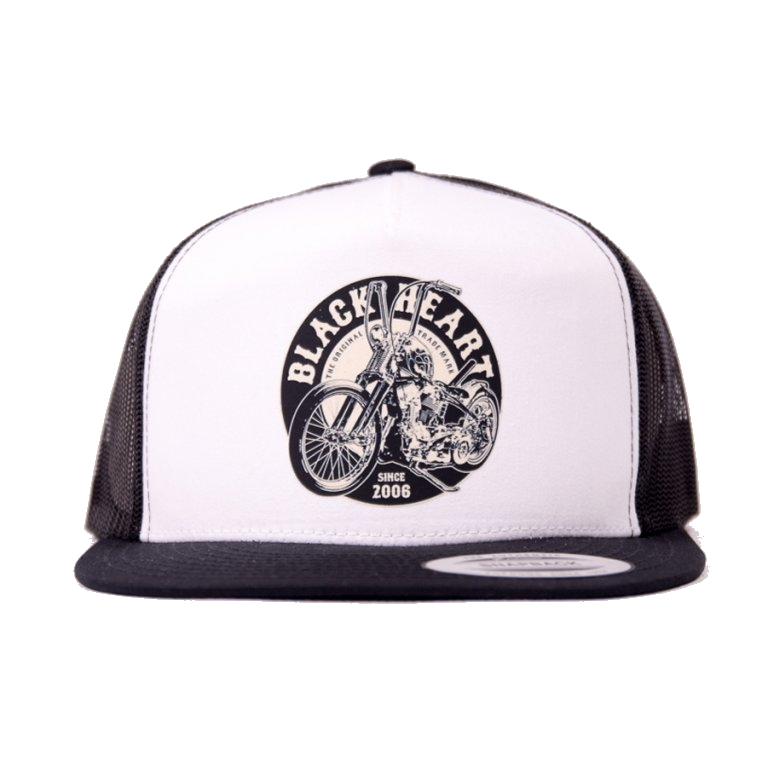 Kšiltovka BLACK HEART Chopper Trucker WHT  bílá