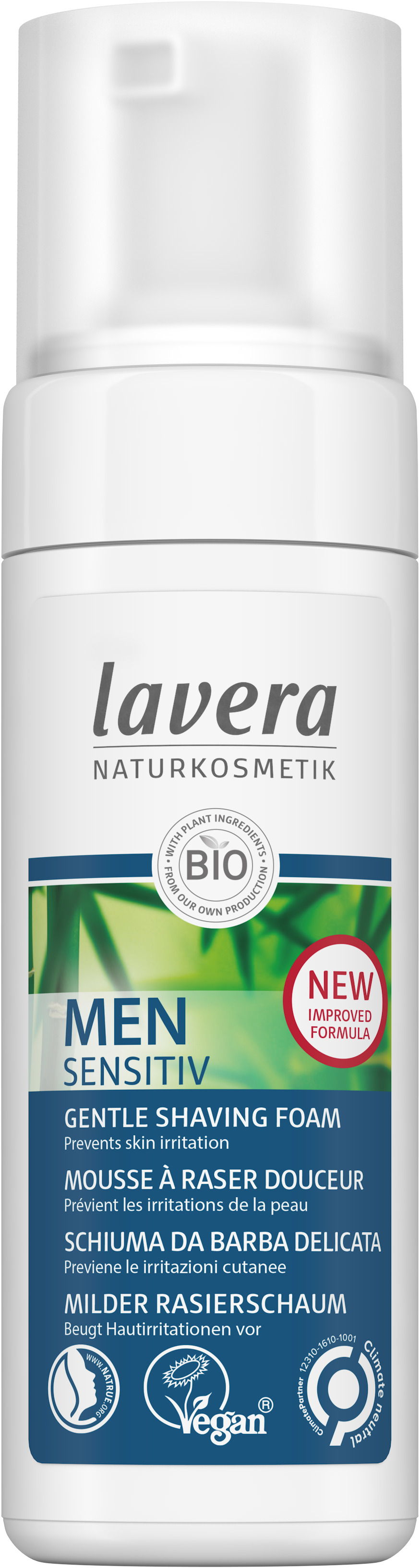 Lavera Jemná pěna na holení pro muže Men Sensitiv (Gentle Shaving Foam) 150 ml