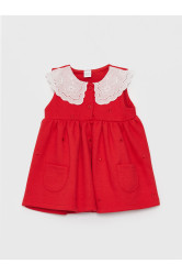 LC Waikiki Baby Girl Embroidered Collar Dress