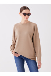 LC Waikiki Crew Neck Plain Long Sleeve Oversize Women's Sweatshirt