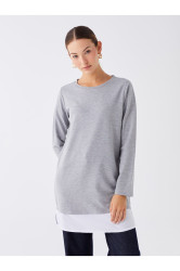 LC Waikiki Crew Neck Plain Long Sleeve Women's Tunic