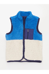 LC Waikiki High Neck Color Block Fleece Baby Boy Vest