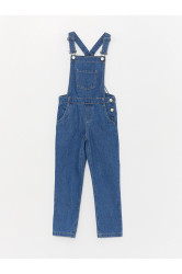 LC Waikiki Lcw Square Neck Girls Jeans Overalls