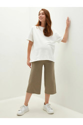 LC Waikiki Lcwaikiki Maternity Maternity Sweatpants Maternity Sweatpants with Paneled Plain Pocket Detailed Camisole.