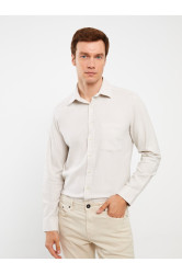 LC Waikiki Regular Fit Long Sleeve Poplin Men's Shirt