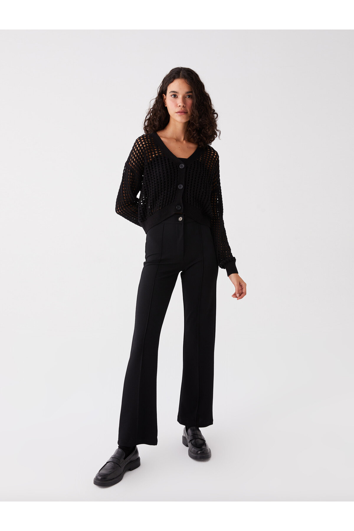 LC Waikiki Women's Extra Slim Fit Straight Wide Leg Trousers