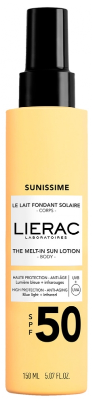 Lierac Mléko na opalování Sunissime SPF 50 (The Melt-in Sun Lotion) 150 ml