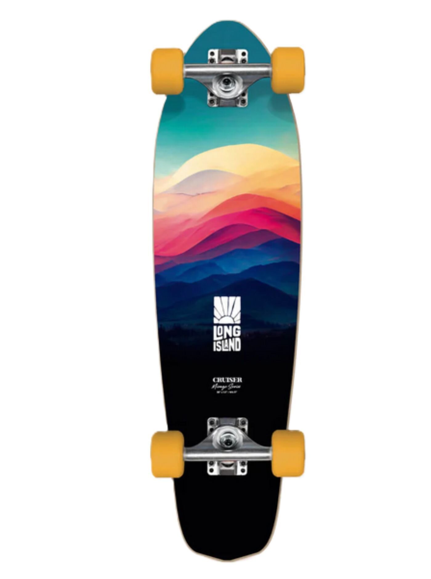 Long island longboard Mirage 7,5" | Černá | Velikost skate 7,5"