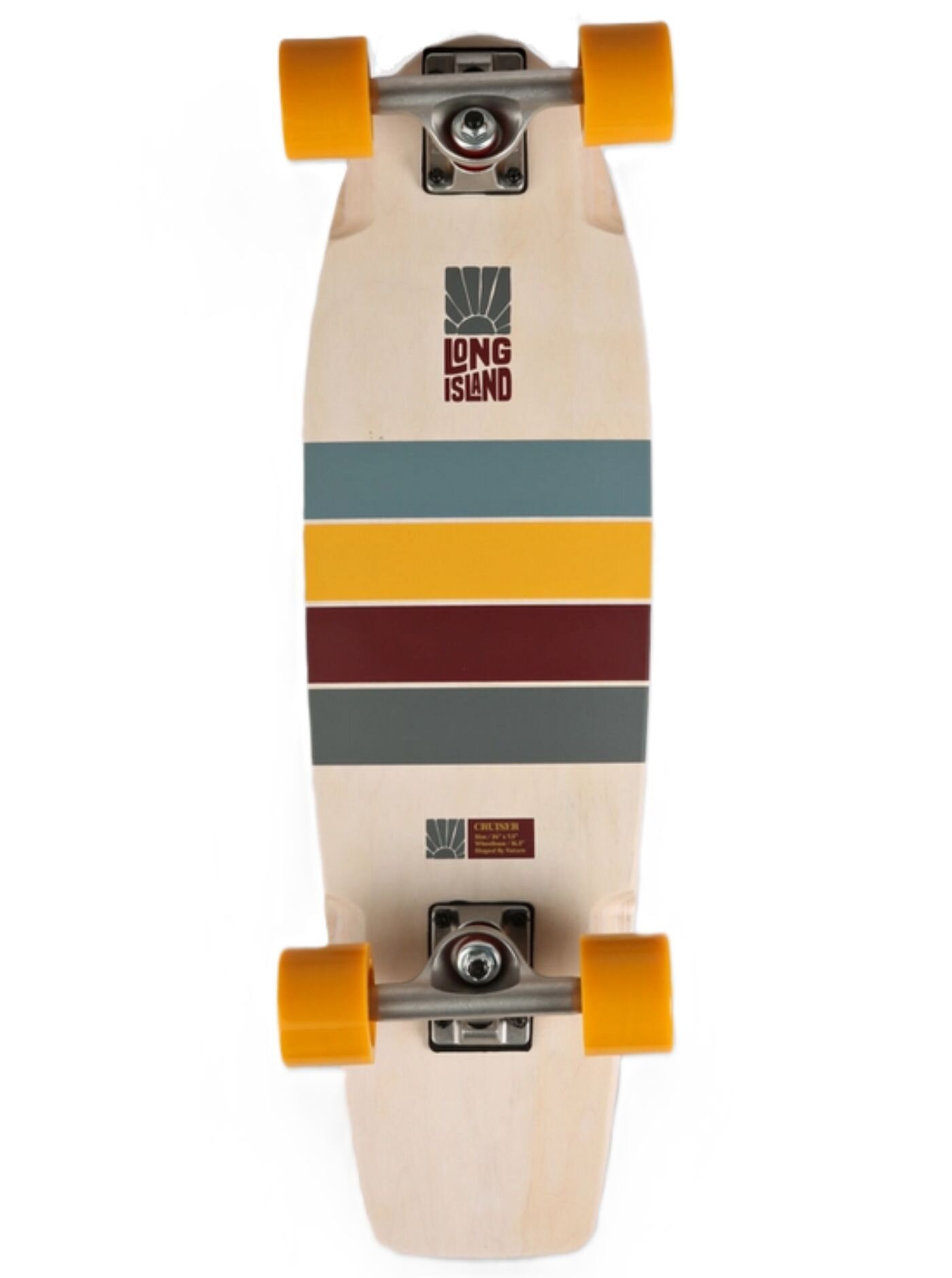 Long island longboard Stripe 7,5" | Černá | Velikost skate 7,5"