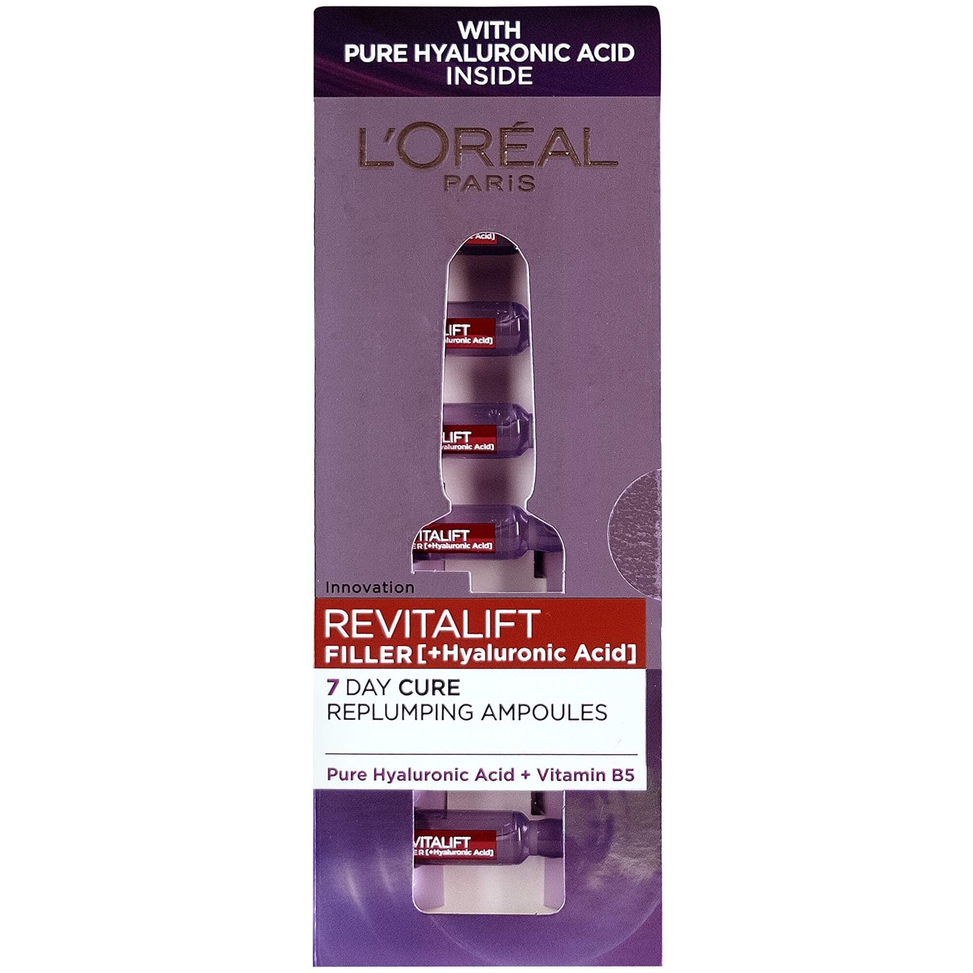 L´Oréal Paris Vyplňující pleťová péče s kyselinou hyaluronovou Revitalift Filler (Hyaluronic Acid) 7 x 1,3 ml