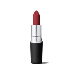 MAC Cosmetics Matná vyživující rtěnka Powder Kiss (Lipstick) 3 g Ruby New