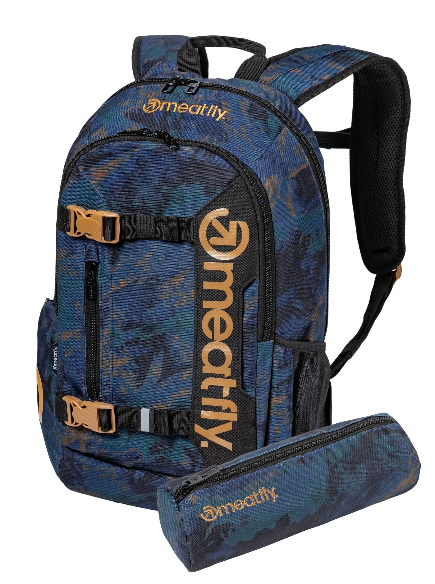 Meatfly batoh Basejumper Mossy Navy 22 L | Modrá | Objem 22 L