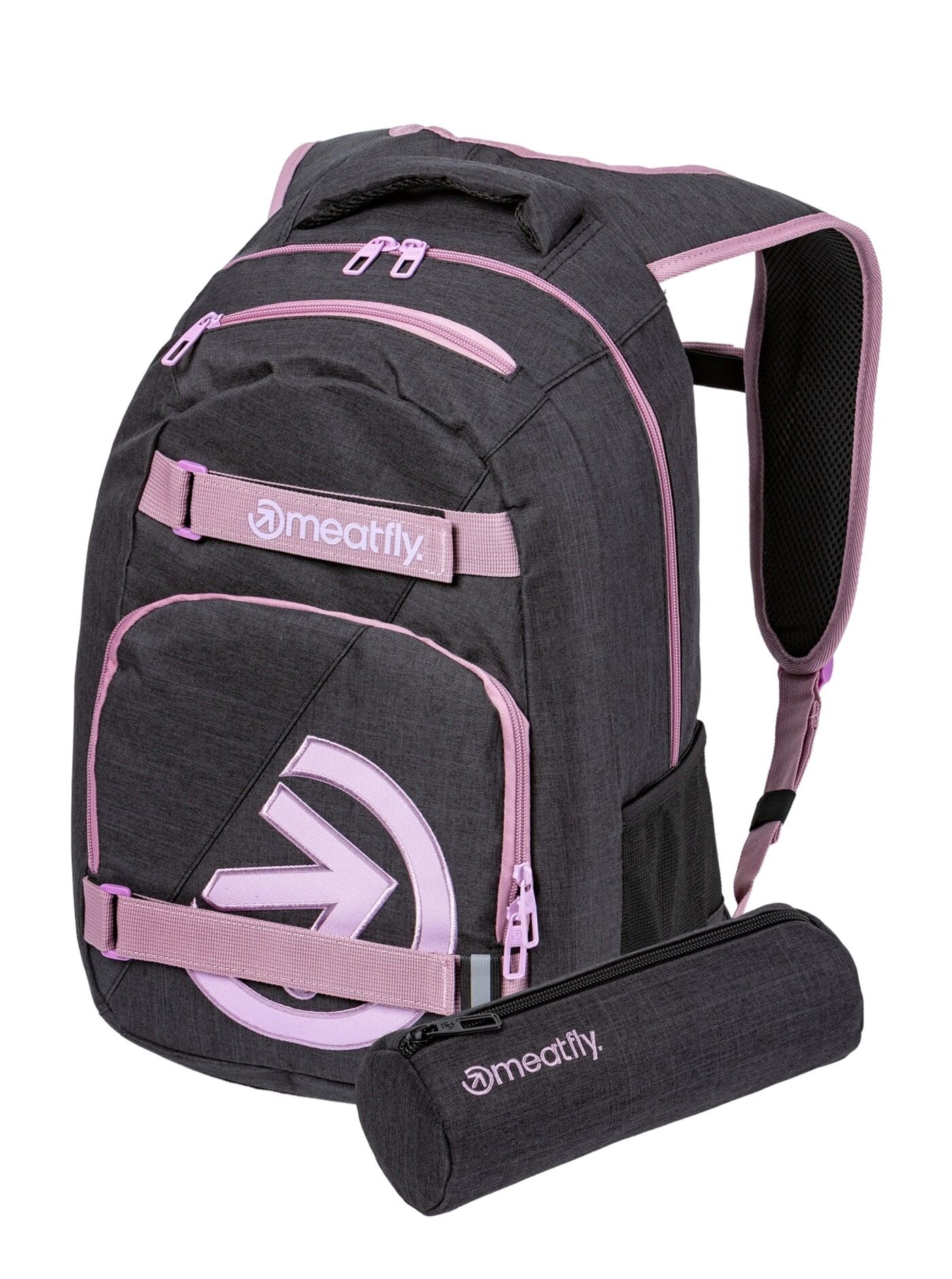 Meatfly batoh Exile Pink / Charcoal Heather 24 L | Růžová | Objem 24 L