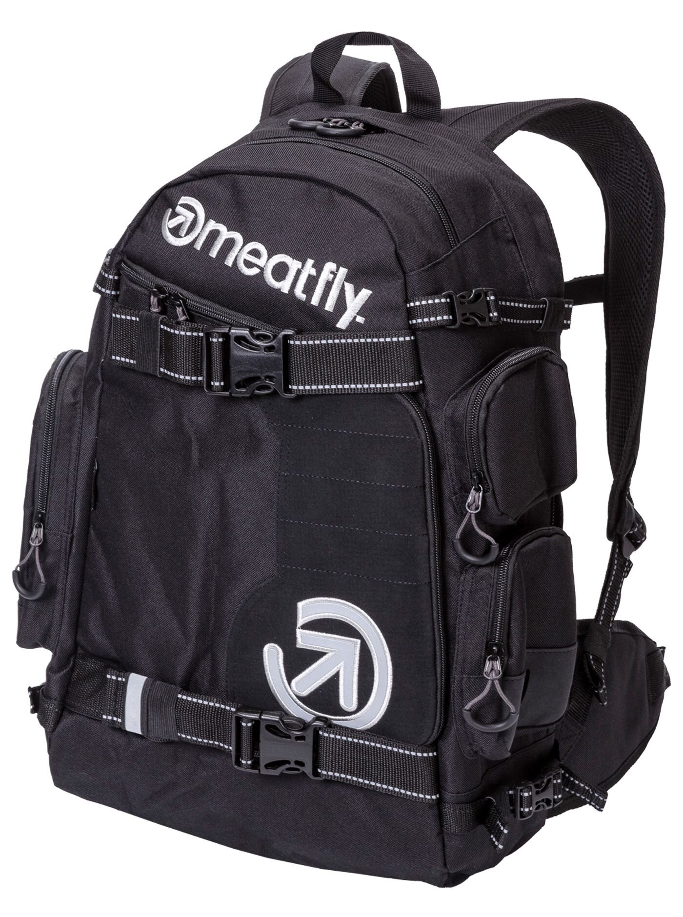 Meatfly batoh Wanderer - Black | Černá | Objem 28 L