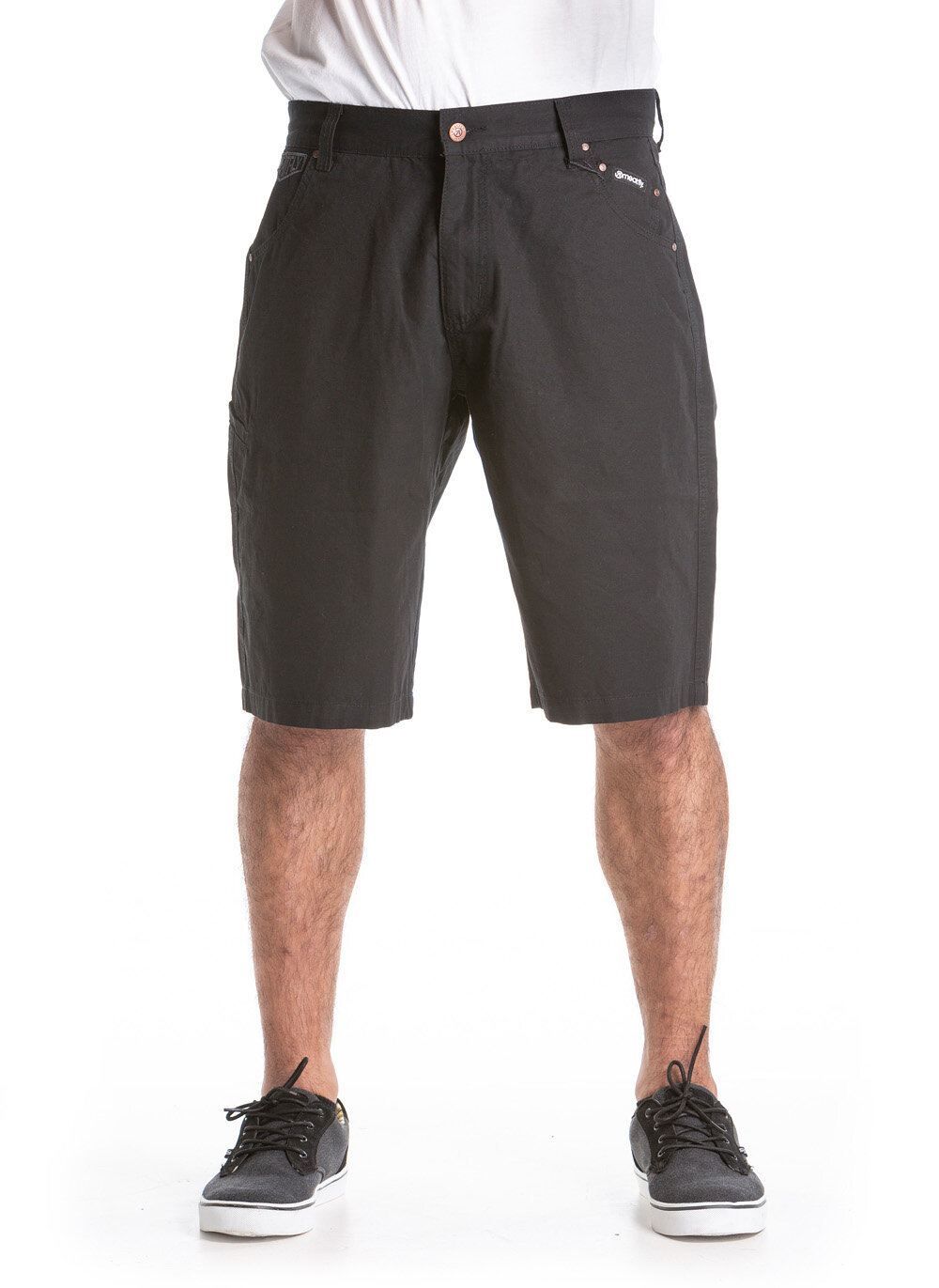 Meatfly Bobber 18 Shorts A - Black | Černá | Velikost 30 | 100% bavlna