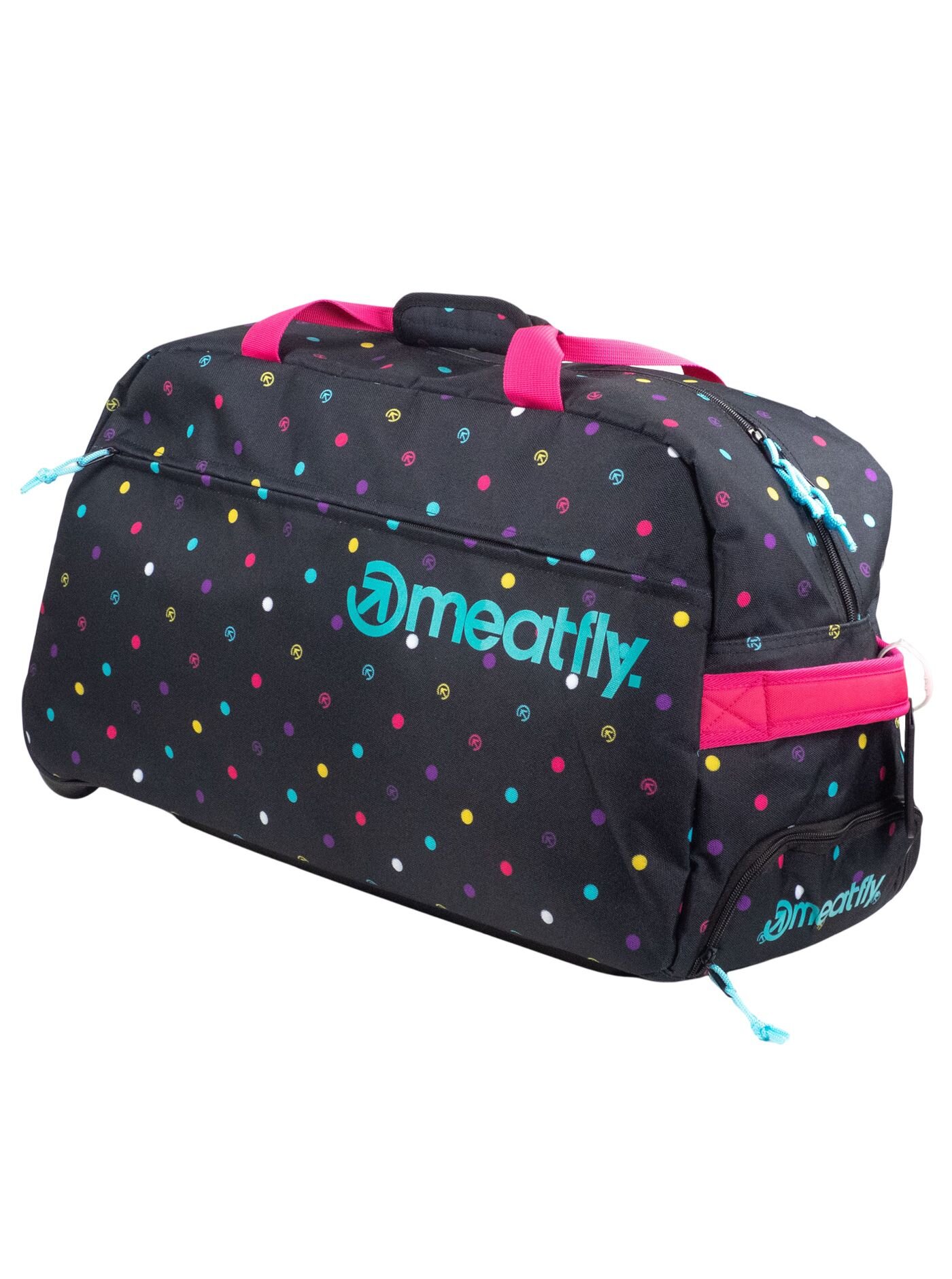 Meatfly cestovní taška Gail Color Dots 42 L | Černá | Objem 42 L