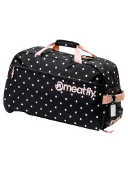 Meatfly cestovní taška Gail White Dot/Powder Pink 42 L | Bílá | Objem 42 L