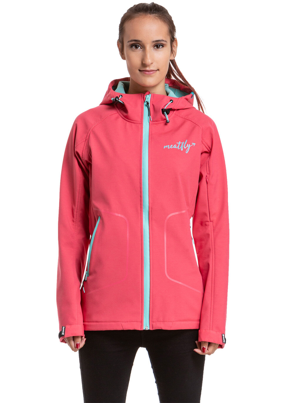 Meatfly dámská softshell bunda ZAJA B - Paradise Pink | Růžová | Velikost XS