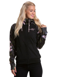 Meatfly dámská technická mikina Alisha Storm Camo Pink / Black | Růžová | Velikost XS