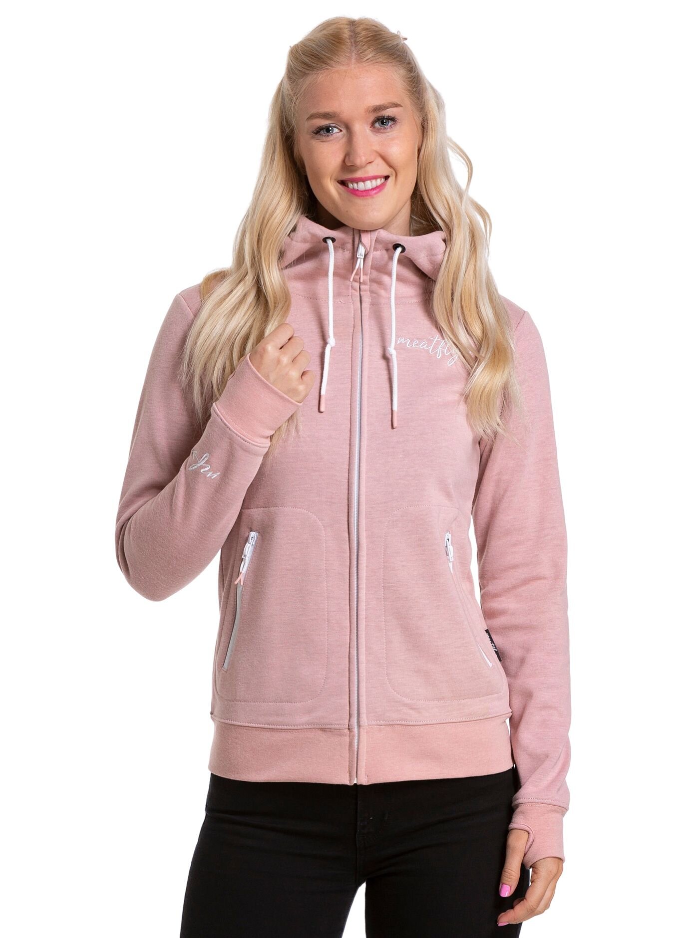 Meatfly dámská technická mikina Omni Pink Heather | Růžová | Velikost XS