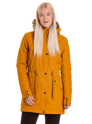 Meatfly dámská zimní bunda Artemis Parka Caramel | Oranžová | Velikost XS