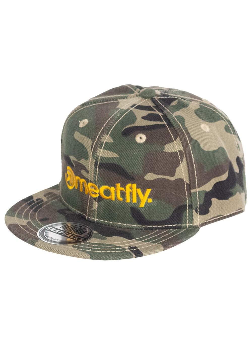 Meatfly dětská kšiltovka Alfy Snapback C - Camo | Maskáč | Velikost One Size