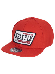 Meatfly kšiltovka Alfy Snapback Racing Red | Červená | Velikost One Size