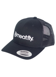 Meatfly kšiltovka Logo Trucker B - Black | Černá | Velikost One Size