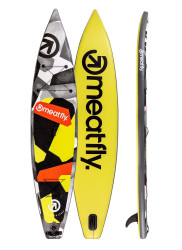 Meatfly paddleboard Zoom 12,6" A - Lime Black | Černá | Velikost paddle 12,6"