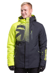 Meatfly pánská SNB & SKI bunda Shader Acid Lime/Black | Zelená | Velikost S