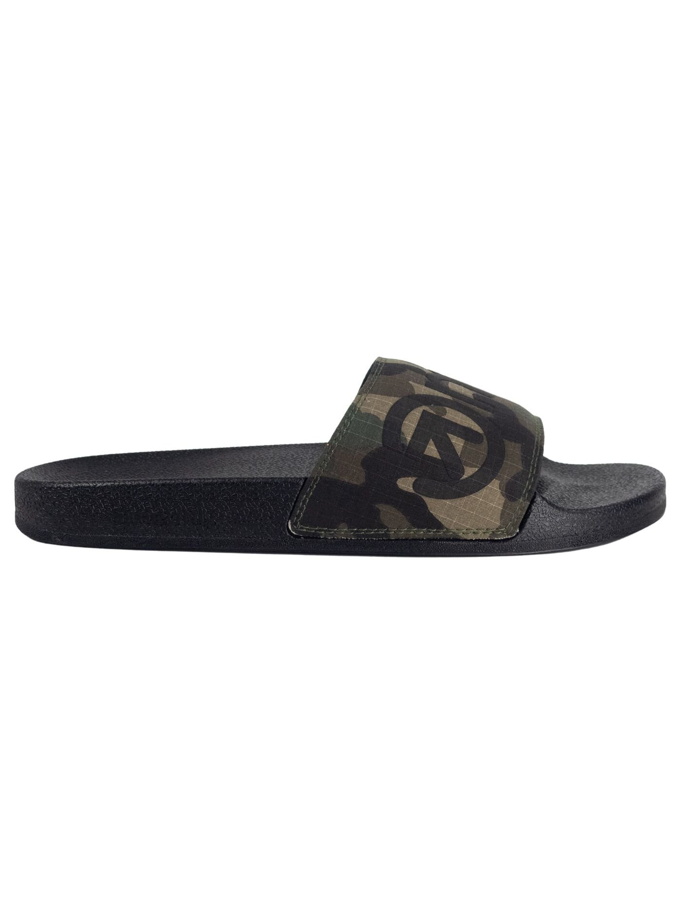 Meatfly pánské pantofle Hudson Black Camo Ripstop | Černá | Velikost 40 EU