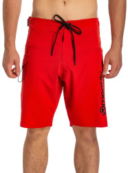 Meatfly pánské plavky Mitch Boardshorts 21" Red | Černá | Velikost M