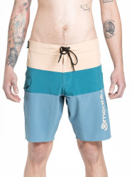 Meatfly pánské plavky Mitch Boardshorts 21" Slate Blue / Latte | Modrá | Velikost S