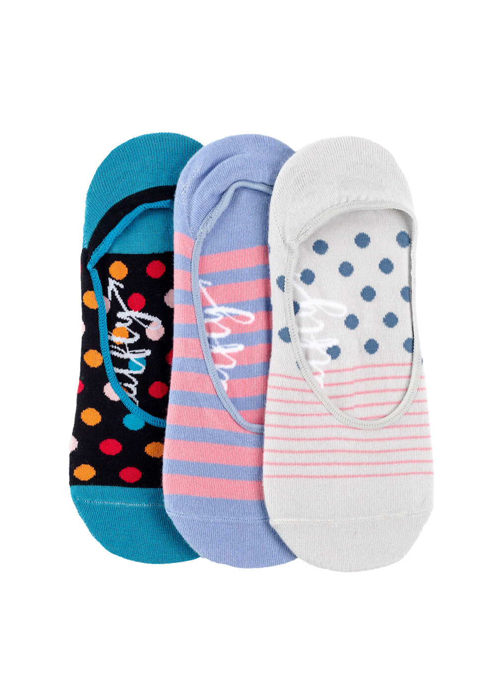 Meatfly ponožky Low socks - Triple pack I/ Blue | Mnohobarevná | Velikost One Size