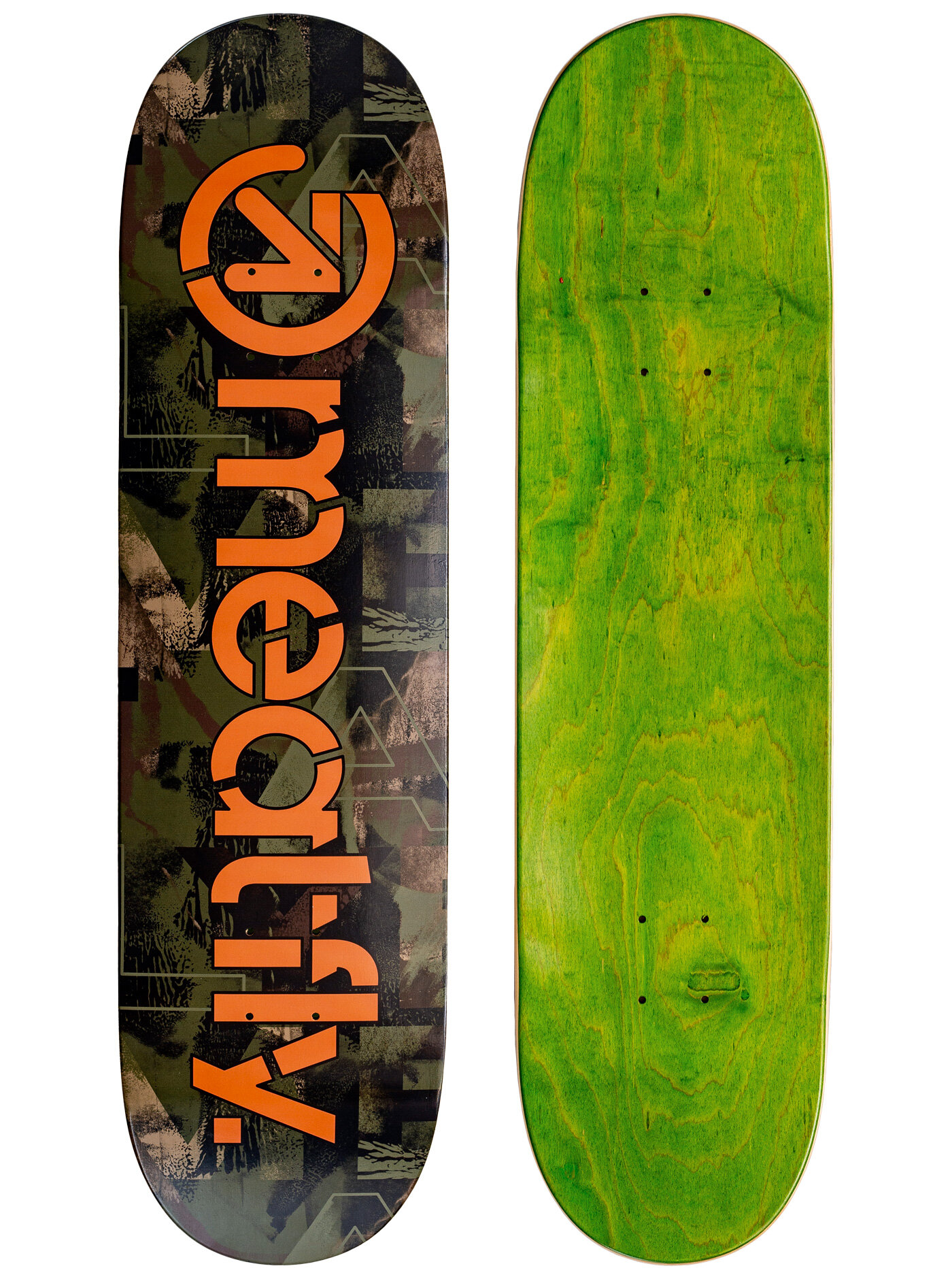 Meatfly skateboardová deska Flipin Substance Camo/Orange Mellow | Mnohobarevná | Velikost skate 7,75"