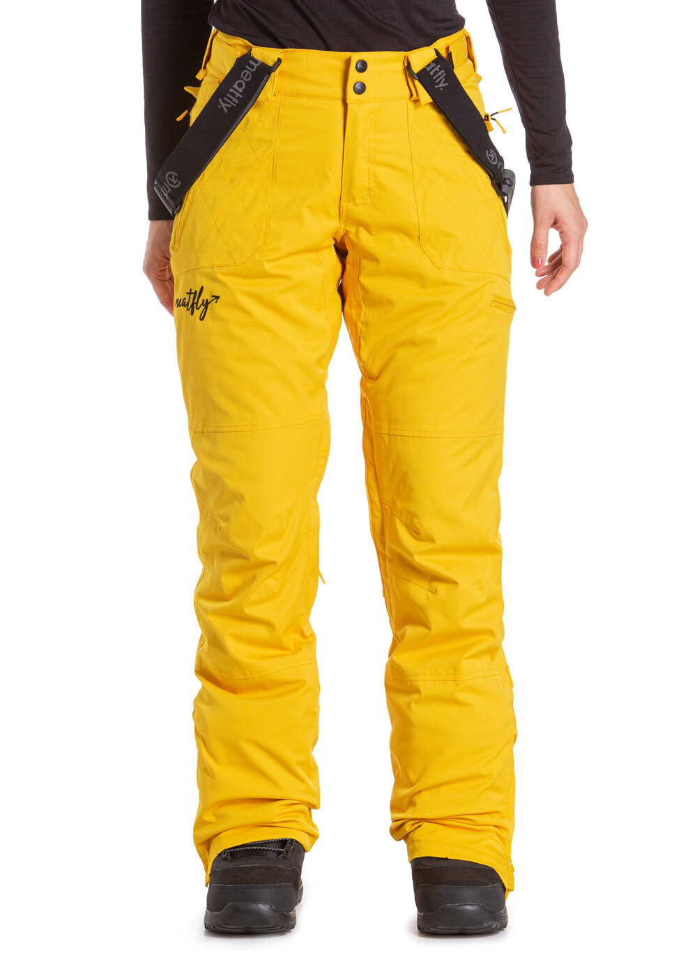 Meatfly snowboardové kalhoty Foxy E - Yellow Stripe | Žlutá | Velikost XS