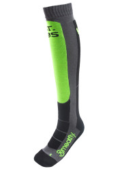 Meatfly snowboardové ponožky Hooper Safety Green Grey | Zelená | Velikost S