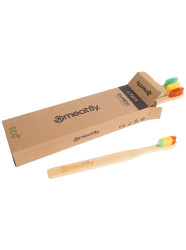 Meatfly zubní kartáček Bamboo Four Pack Rasta Mix | Hnědá | Velikost One Size