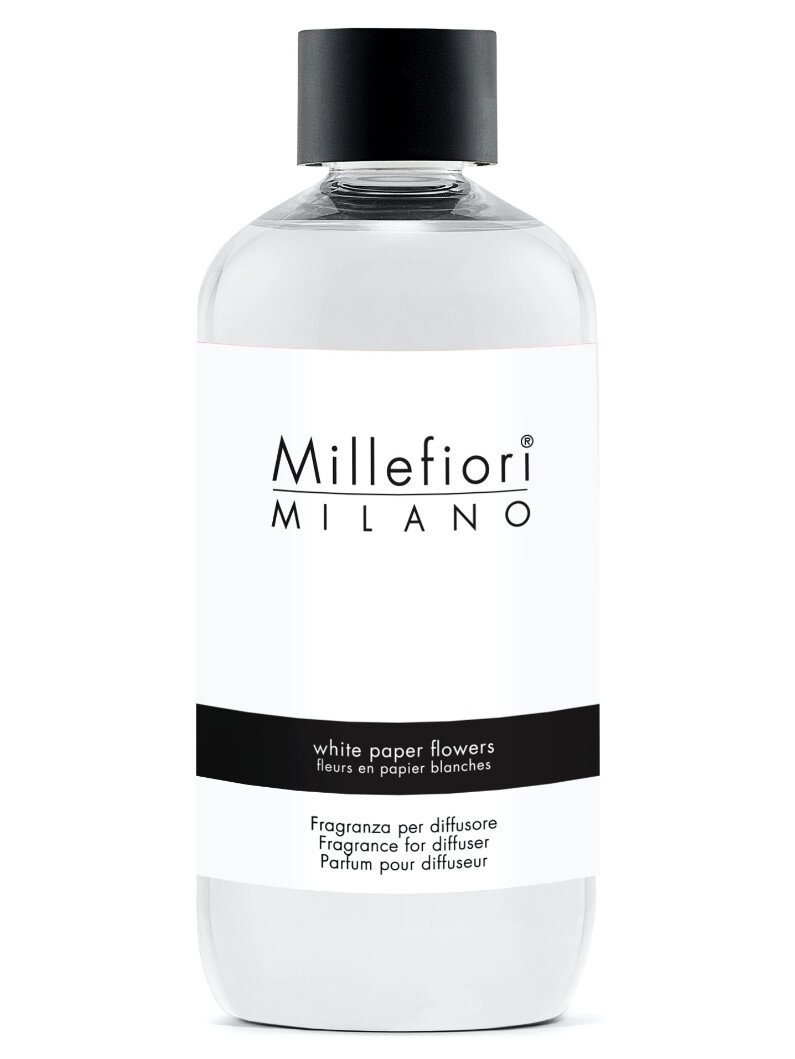 Millefiori Milano Náhradní náplň do aroma difuzéru Natural Květiny z bílého papíru 250 ml