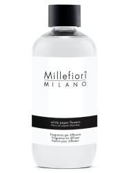 Millefiori Milano Náhradní náplň do aroma difuzéru Natural Květiny z bílého papíru 250 ml