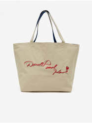 Modro-béžový dámský oboustranný shopper KARL LAGERFELD Disney - Dámské