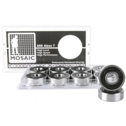 Mosaic ložiska Bearings Abec 7 608RS Black Super 1 uni | Velikost skate 608