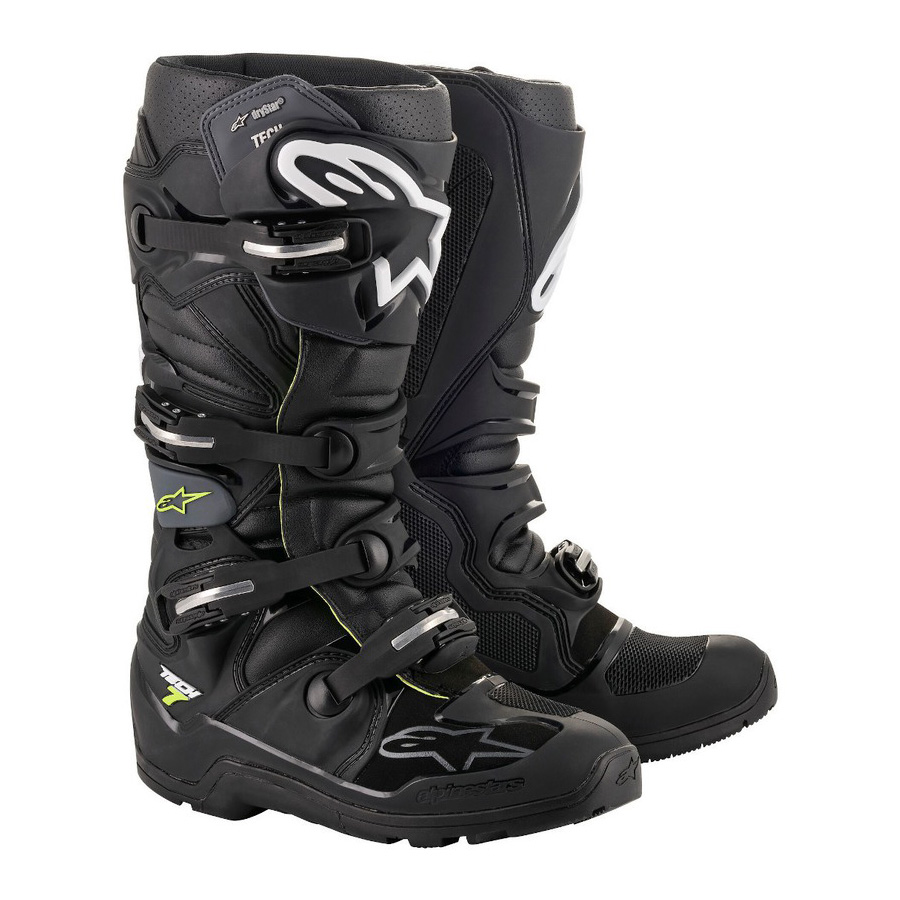 Moto boty Alpinestars Tech 7 Enduro Drystar černá/šedá/žlutá fluo  černá/šedá/žlutá fluo  40,5